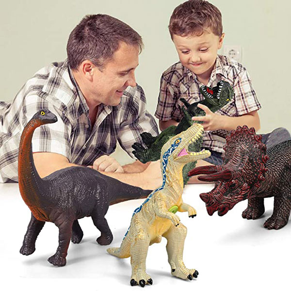 6 Piece Dinosaur Toys for Kids and Toddlers