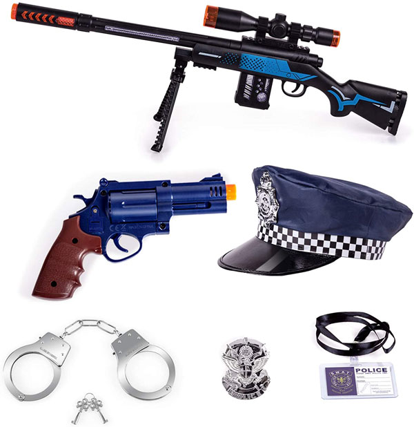 Tuko Kid Police Costume Pretend Playset Toys