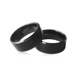 HECERE Waterproof Ceramic NFC Ring, NFC Forum Type 2 215 496 bytes Chip Universal for Mobile Phone, All-round Sensing Technology Wearable Smart Ring, Wide Surface Fasion Ring for Men or Women, 8#, 陶瓷_6398ee0e57b1f.jpeg