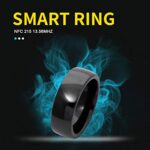 HECERE Waterproof Ceramic NFC Ring, NFC Forum Type 2 215 496 bytes Chip Universal for Mobile Phone, All-round Sensing Technology Wearable Smart Ring, Wide Surface Fasion Ring for Men or Women, 8#, 陶瓷_6398ee12957cf.jpeg