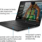HP 15 Notebook Laptop 15.6in FHD Display Intel Celeron N4020 Upto 2. GHz 8GB RAM 256GB SSD Intel UHD Graphics Bluetooth Webcam WIN10, Black_639c6a04369bf.jpeg