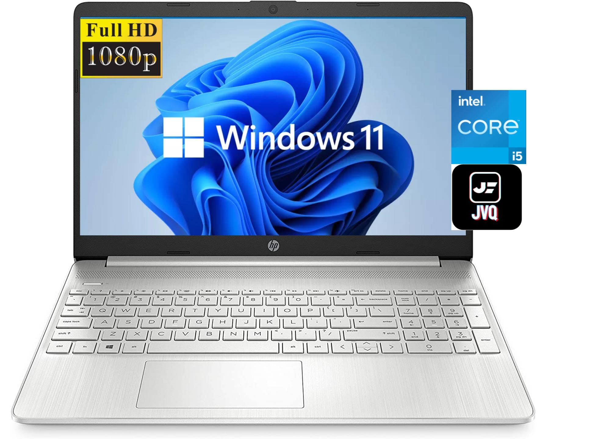hp 2022 newest hp 15 6in fhd 1080p ips display laptop computer 11th gen intel quad core i5 1135g712gb ram 256gb pcie ssd windows 10 silver 639c6b76d4756
