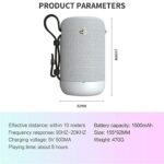 LYLYMYKHH Bluetooth Speaker Outdoor Portable Waterproof Speaker Powerful Sound and Deep Bass(White)_6398f6b5dd447.jpeg