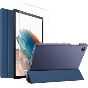 procase galaxy tab a8 10 5 inch 2022 case sm x200 x205 x207 with tempered glass screen protector slim stand hard shell protective smart cover for galaxy tab a8 10 5 tablet 2022 release navy 6398f24478ce8