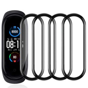 protective film compatible with xiaomi mi smart band 6 full cover bubble free touch sensitive anti scratch not glass film4pcs 6398f309b0054