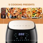 Air Fryer 5L, 8 Preset Programs, LED Touch Screen, Digital Display, Wide Range Adjustable Timer And Temperature Control, 1500W, Healthy Oil Free & Low Fat Cooking_63d83d8ddf4c7.jpeg