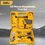DELI 28 Pieces Tool Set, General Household Tool Set with Plastic Toolbox Storage Case, Basic Tool Kit for Home and Auto Maintenance and Office DL1028J_63c673b2c487e.jpeg