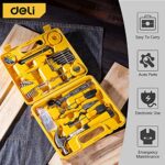 DELI 28 Pieces Tool Set, General Household Tool Set with Plastic Toolbox Storage Case, Basic Tool Kit for Home and Auto Maintenance and Office DL1028J_63c673b761ced.jpeg