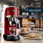 De’Longhi Dedica Coffee Machine, Barista Pump Espresso And Cappuccino Maker, Ground Coffee And Ese Pods Can Be USed, Milk Frother For Latte Macchiato And More, Ec685.R, Red_63d8376c79883.jpeg