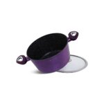 EDENBERG 15-piece Metallic Purple Forged Cookware Set| Stove Top Cooking Pot| Cast Iron Deep Pot| Butter Pot| Chamber Pot with Lid| Deep Frypan_63d8fa3d86492.jpeg