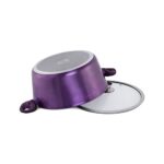 EDENBERG 15-piece Metallic Purple Forged Cookware Set| Stove Top Cooking Pot| Cast Iron Deep Pot| Butter Pot| Chamber Pot with Lid| Deep Frypan_63d8fa3e80787.jpeg
