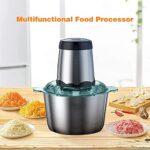 Electric Food Processor Meat Grinder, 300W Professional Chopper for Meat Vegetable, 2L Capacity Stainless Steel Bowl, with a Scraper Super Power for Quick Chopping and Mixing_63d8efbb99071.jpeg