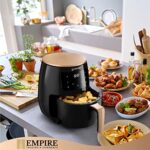 Empire Air Fryer 4.5L with Non-Stick Basket, 1400W High Power Digital Airfryer, 8 Pre-Set Functions, Digital LCD Smart Touch Screen Air Fryer Oven for Kitchen,BPA Free,Dishwasher Safe with FREE E-Book_63d83d515acda.jpeg