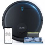 LeJoy LD20 laser mapping navigation robot vacuum cleaner, wet mopping, wi-fi connected app, powerful suction, for carpet cleaning (Glossy Black)_63d8e7ea6f1c0.jpeg