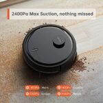 LeJoy LD20 laser mapping navigation robot vacuum cleaner, wet mopping, wi-fi connected app, powerful suction, for carpet cleaning (Glossy Black)_63d8e804a549c.jpeg