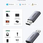 UGREEN USB External Sound Card Audio Adapter 2 in 1 USB to 3.5mm Jack Audio Adapter Aluminum Stereo Sound Card for Windows, Mac, PS5, Linux, PC, Laptops, Desktops_63b16d8409c7f.jpeg