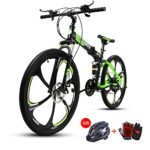 COOLBABY Mountain Bike 26 inch Folding Bikes with Iron mountain frame, Featuring Magnesium alloy one-body wheel and 21 Speed Shifter, Anti-Slip Bicycles （Gifts: helmets and gloves）…_63e272101903f.jpeg