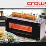 Crownline Tr 274 2 Slice Glass Toaster With Wide Slot Toaster, Bagel & Defrost Settings, 1000 1260W, 220 240V, 50/60Hz, Black_63de557762992.jpeg