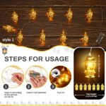Diwali String Light, 2 Pieces Battery Operated Moon Star Lantern Lamp, Decorative String Lights With 10 LEDs, Ramadan Decorations for Room Outdoor Decor._63df8112e69de.jpeg