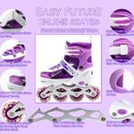 EASY FUTURE Inline Skates Adjustable Size Roller Skates with Flashing Wheels for Outdoor Indoor Children Skate Shoes for Boys and Girls 4 Colors 3 Sizes for Choose_63de3d990f1b2.jpeg
