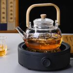Electric Mini Coffee Pot Warmer with 900ml Teapot,Electric Teapot Stove Portable, 800W Electric Ceramic Stove Round Hot Plate,Heater Stove Countertop Burner for Boiling Water, Tea, Coffee (Black)_63dfb68860faf.jpeg