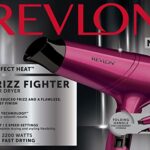 Ghd Revlon Rvdr5229 Hair Dryer, Frizz Fighter, 2200 Watts, 2 Speed And 3 Heat Setting, Folding Handle. Cool Shot Button., Pink_63e26ca74a3f4.jpeg