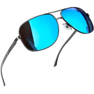 joopin rectangular sunglasses for men al mg metal frame military pilot men sun glasses driving uv protection 63e0ca5112055