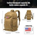 Mountain Land 38L Military Tactical Backpack for Men Military Rucksack Pack for Outdoor Hiking Camping Trekking Hunting with 3L Military Water Bottle Bag_63dcfc9693dde.jpeg