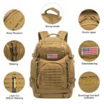 Mountain Land 38L Military Tactical Backpack for Men Military Rucksack Pack for Outdoor Hiking Camping Trekking Hunting with 3L Military Water Bottle Bag_63dcfc98a039a.jpeg