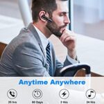 New bee Bluetooth Headset Wireless Hands-Free Phone with Dual Mic V5.0 Hands-Free Bluetooth Earphones with 25 Hours Talk Time Mic Mute Two Devices Connection for iPhone, Android and Laptop_63e276a7921a9.jpeg