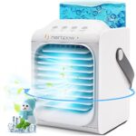 Portable Air Conditioners, Mini Air Conditioner Evaporative Air Cooler 90° Oscillating with 7 LED Lights, Rechargeable Fans for Room Office Outdoor Car Camping Tent_63dfb26717de0.jpeg