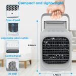 Portable Air Conditioners, Mini Air Conditioner Evaporative Air Cooler 90° Oscillating with 7 LED Lights, Rechargeable Fans for Room Office Outdoor Car Camping Tent_63dfb2742133f.jpeg