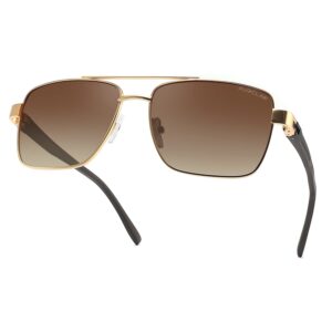 pukclar pilot men polarized sunglasses lightweight rectangular sunglasses for man women with uv400 protection for driving golf 63e0c74a699cb