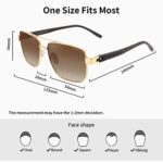 PUKCLAR Pilot Men Polarized Sunglasses Lightweight Rectangular Sunglasses for Man Women with UV400 Protection for Driving Golf_63e0c76b4a8eb.jpeg