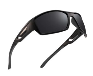 pukclar polarized sports sunglasses for men women driving sunglasses cycling running fishing goggles unbreakable frame 63e0c7c13546d