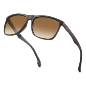pukclar sunglasses for men polarized lightweight tr90 frame uv400 spring hinges sunglasses 63e0c781dd7b1