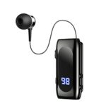 Retractable Bluetooth Headphones, Collar Clip Bluetooth Headsets Wireless Earphone Battery Display Quick Charger Handsfree Earbuds v5.2 with Microphone for Cell Phone_63e26bd7d473b.jpeg