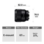 Sony SEL85F18 85mm F/1.8-22 Medium-Telephoto Fixed Prime Camera Lens, Black_63d97ae5eeed5.jpeg