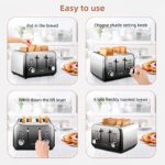Toaster 4 Slice, FIMEI Stainless Steel Toaster with Extra Wide Slot, Automatic Toaster, Compact Bagel Toaster, 7 Browning Setting with Defrost/Reheat/Cancel Function, Removable Crumb Tray (Gradient)_63de4f7270023.jpeg