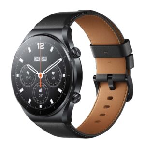 xiaomi watch s1 black 1 43 inch touch screen amoled hd display 12 days battery life gps 117 fitness modes 200 watch faces bluetooth phone call nfc support 63e0cc51811bd