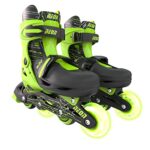 Yvolution Neon Inline Skates Roller Blades Outdoor and Indoor for Boys Girls with Light Up Wheels, 4 Sizes Adjustable_63de3d2465e26.jpeg